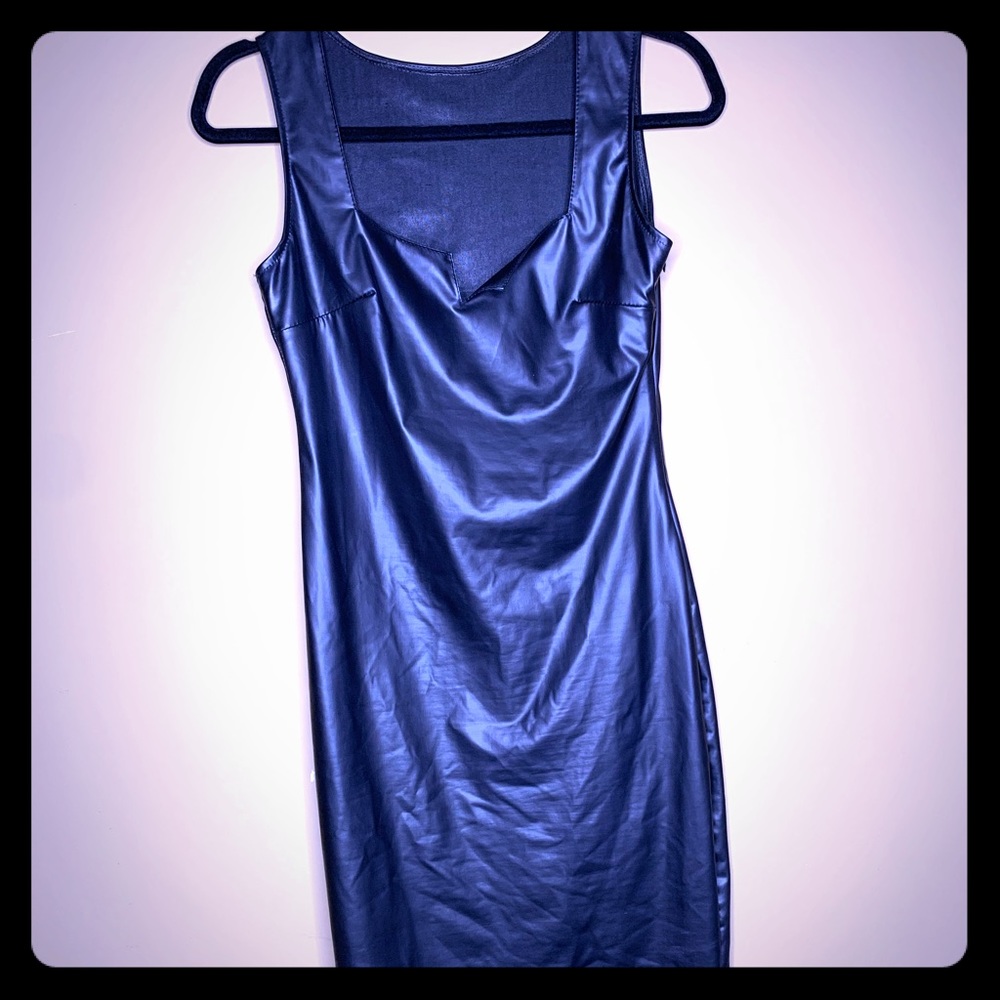 Leather party dress